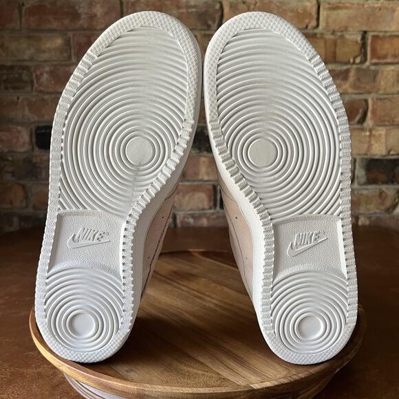 Nike Court Vision Low Orange Pearl White Suede Shoes Sneakers Women's Size 9.5 - Picture 2 of 16